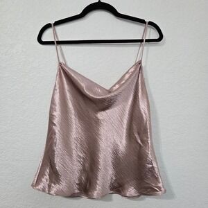 Victoria's Secret Pink‎ Satin Cami Top Adjustable Straps Sleeveless Party Blouse